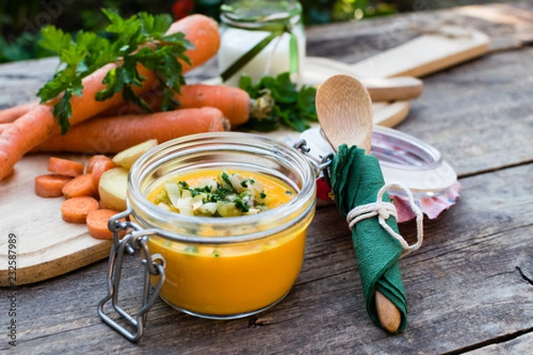 Obraz Carrot and ginger soup