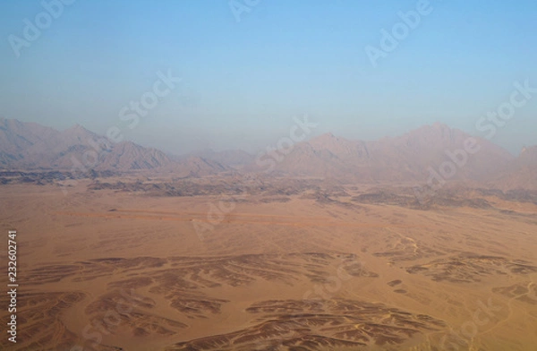 Obraz aerial view desert ,Egypt