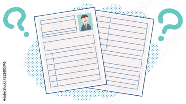 Obraz 履歴書 就職 転職