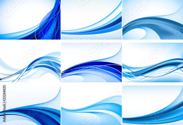 Obraz Abstract vector background set