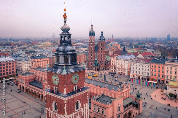 Obraz Kraków z lotu ptaka