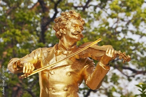 Obraz Statue of Johann Strauss  in Vienna
