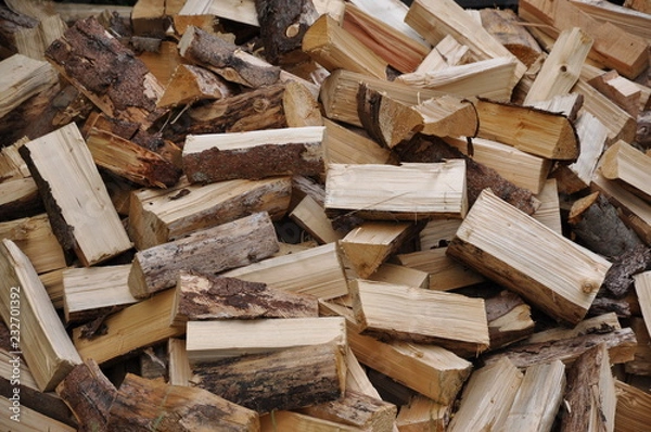 Fototapeta Holzscheite
