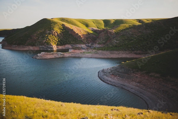 Obraz sunset on the lake