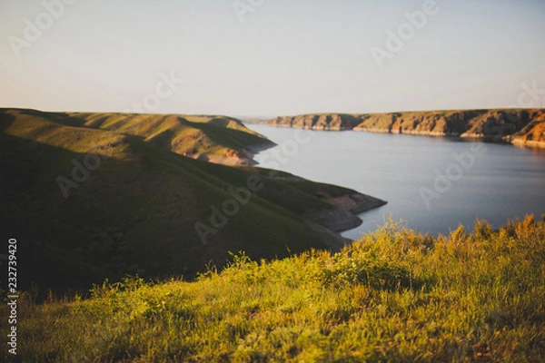 Obraz sunset over lake