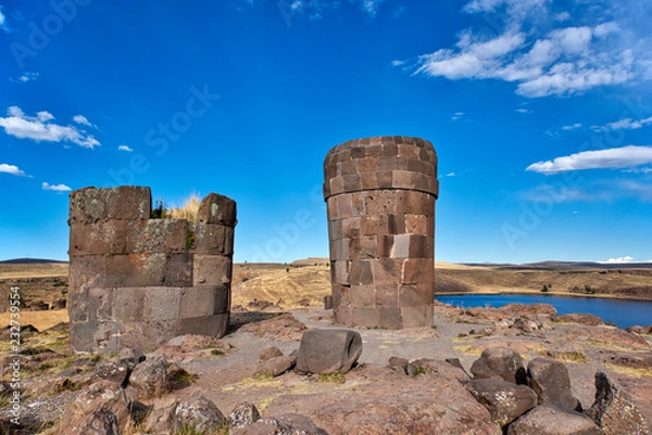 Fototapeta Chullpas at Sillustani