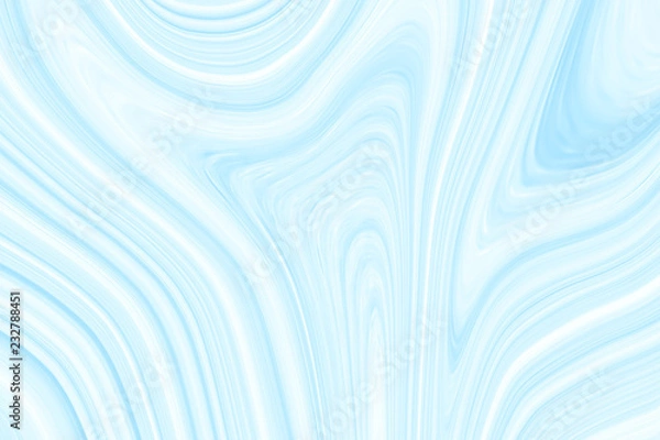 Fototapeta Blue background with a pattern of marble, fashionable pattern for various purposes. The texture of the waves and lines with divorces for the Christmas card.