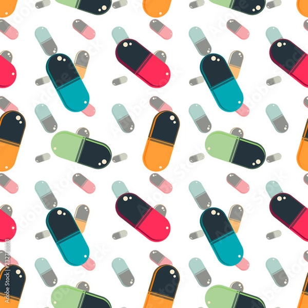 Fototapeta graphic pattern with the tablet. topic of drugs.