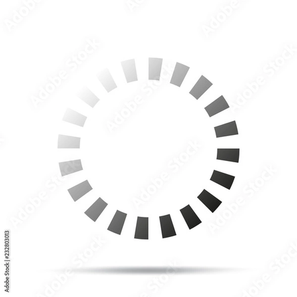 Obraz Loading icon. Vector illustration isolated on white background.