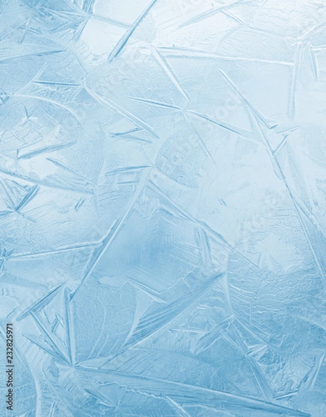 Obraz Natural bright background of the first ice on the water surface