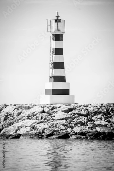 Obraz lighthouse B&W