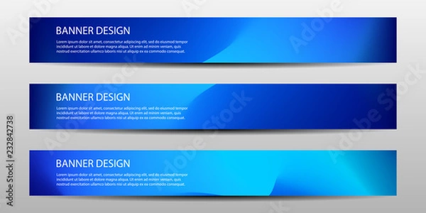 Obraz Abstract vector modern banner templates future Poster template design with colorful geometric background . Vector illustrations