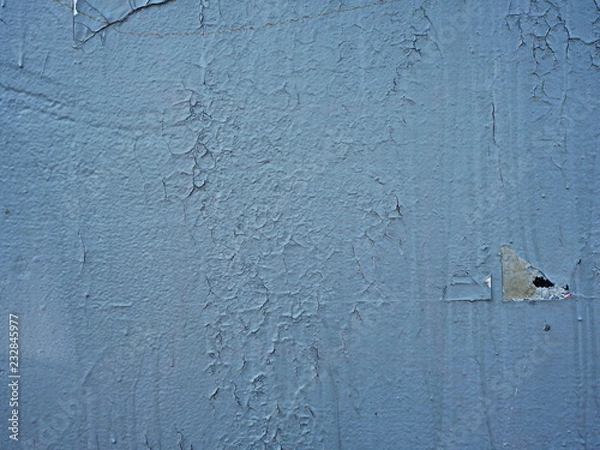 Fototapeta blue peeling wall 
