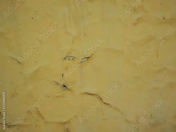 Fototapeta yellow peeling texture