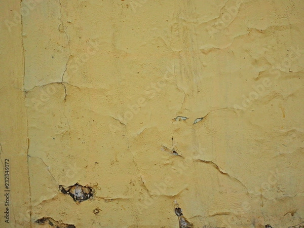 Fototapeta yellow peeling texture
