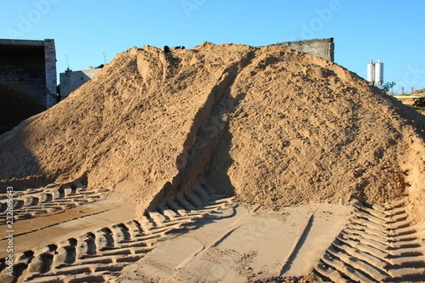 Obraz Pile of building sand