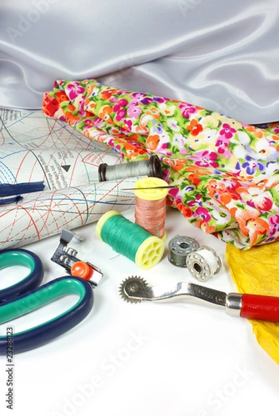 Fototapeta Sewing items