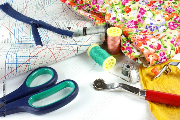 Fototapeta Sewing Items