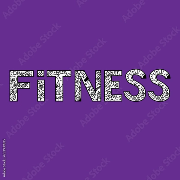 Fototapeta Mandala in the letters