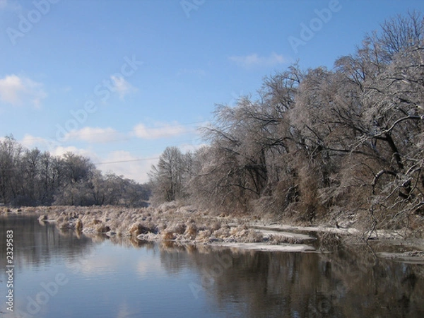 Obraz winter river