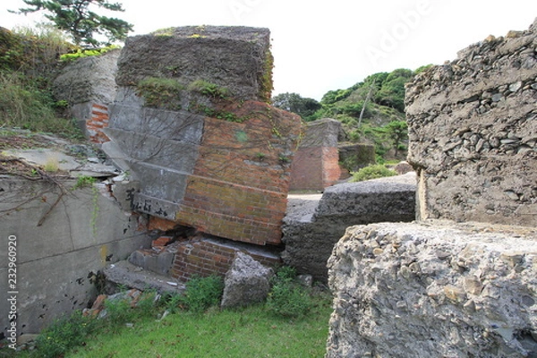 Obraz 崩壊した歴史的建物