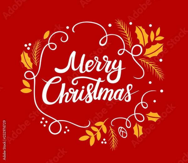 Obraz Merry Christmas card