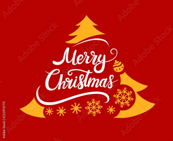 Obraz Merry Christmas card