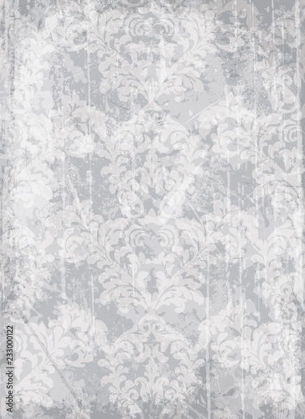 Obraz Vintage ornamented background Vector. Royal luxury texture. Elegant decor design with old grunge effects