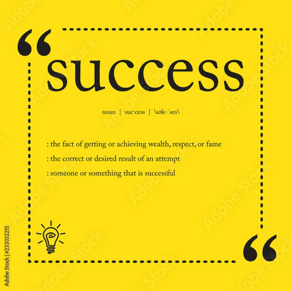 Obraz Success definition