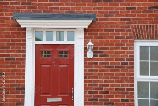 Fototapeta Red brick house (detail)