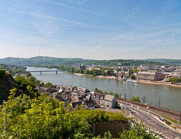 Obraz view over Koblenz