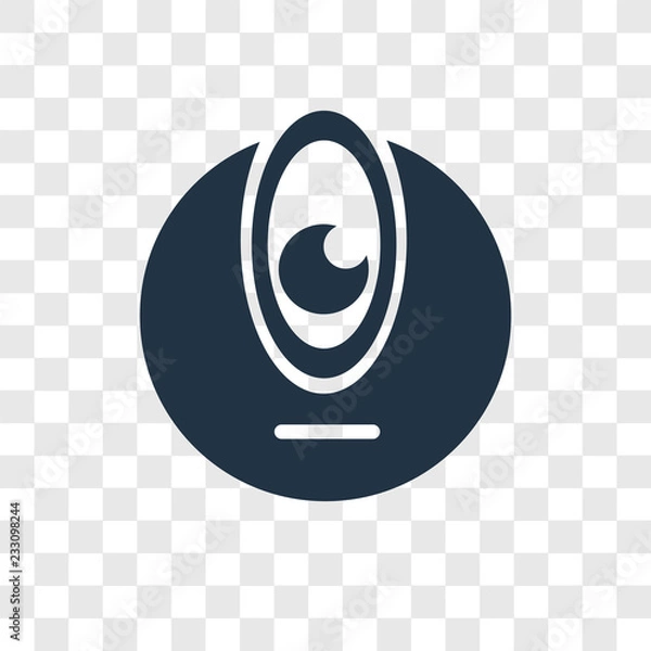 Obraz Cyclops vector icon isolated on transparent background, Cyclops transparency logo design