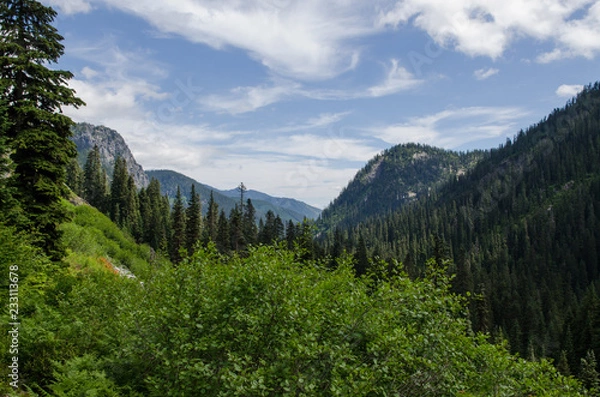 Obraz mountains view with blue sky