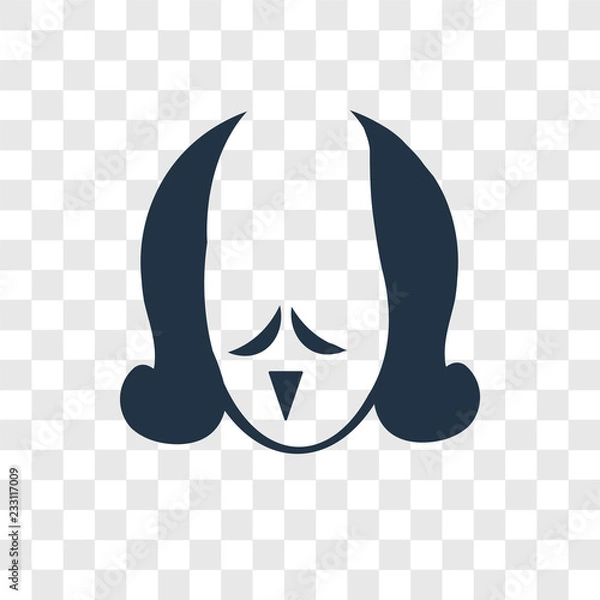 Fototapeta Shakespeare vector icon isolated on transparent background, Shakespeare transparency logo design