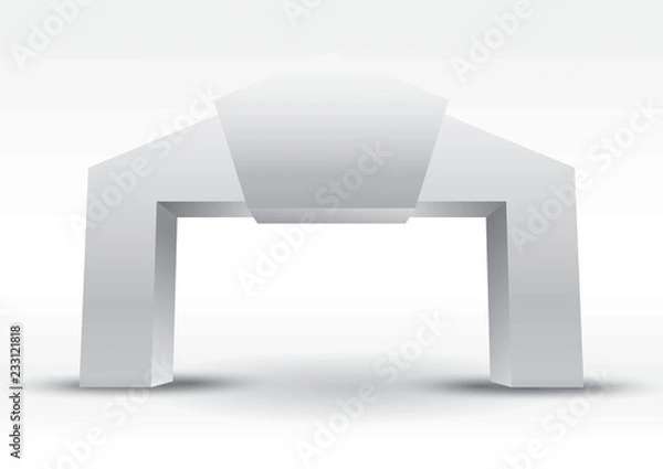 Obraz gate exhibition with modern concept geometric and elegant