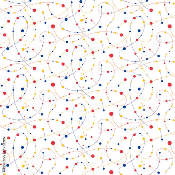 Fototapeta Pattern swatch, Dot & track(high density).