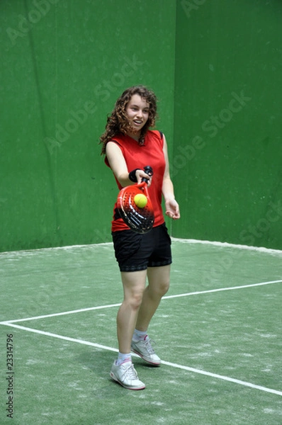 Obraz Jugando a paddle.