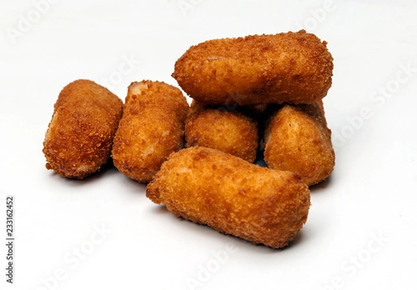 Fototapeta Croquettes surrounded by white background