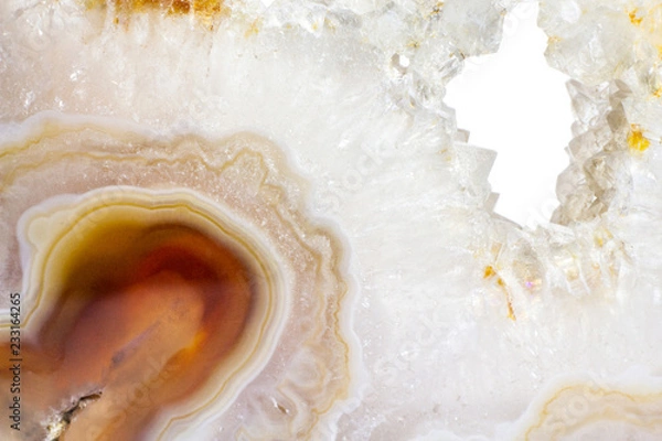 Fototapeta Natural agate druze pattern macro