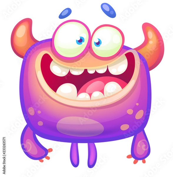 Obraz Cute funny monster