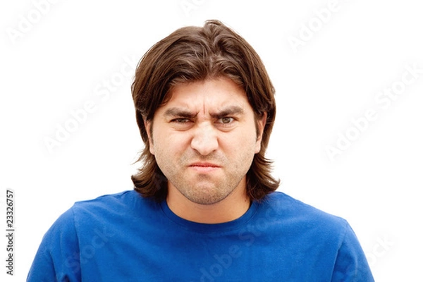 Obraz Displeased young man