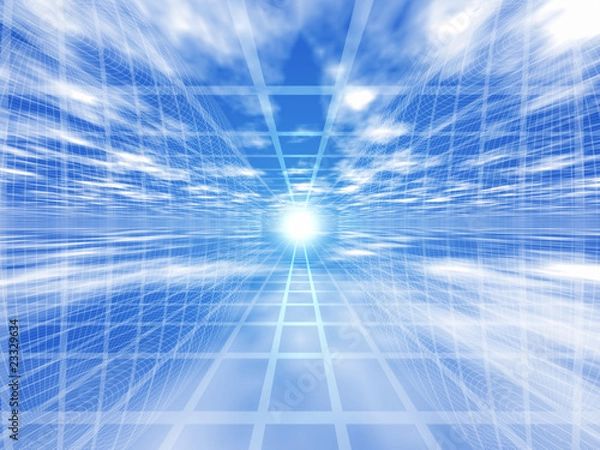 Obraz 空にグリッド