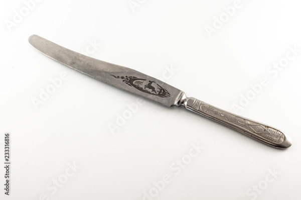 Obraz knife isolated on white background