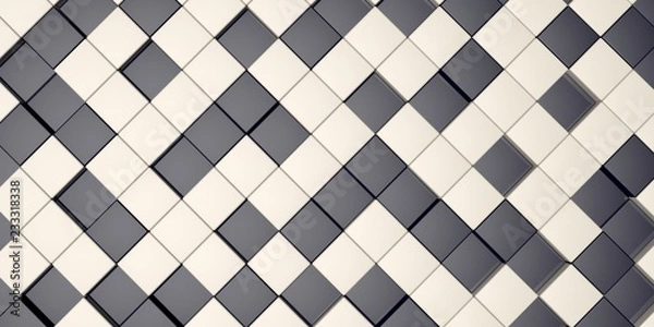 Fototapeta 3D Illustration rendering pattern as background