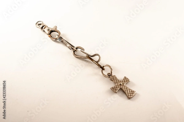 Obraz Christian necklace on white background