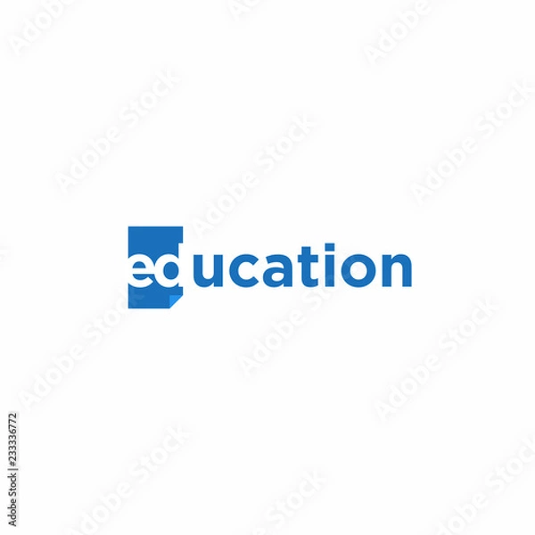 Fototapeta Education Initial Letter Logo Vector