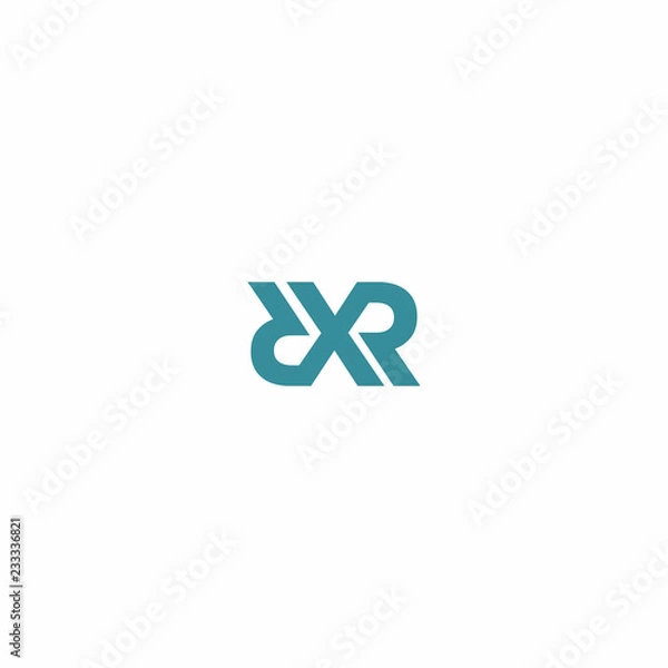 Obraz R Initial Letter Logo Vector