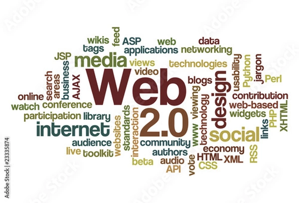 Obraz Web 2.0 - Word Cloud