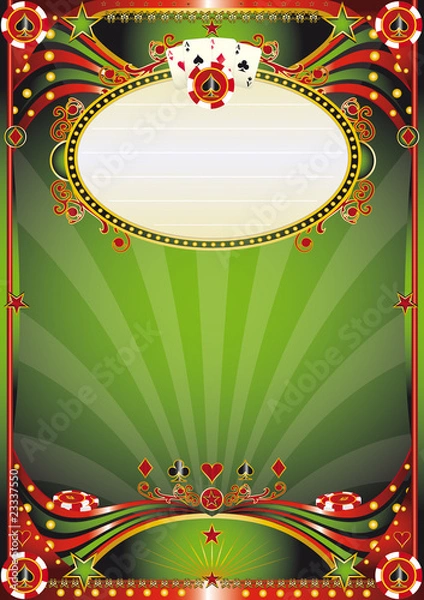 Fototapeta Baroque casino background