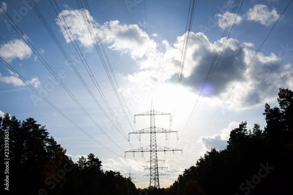 Obraz Stromleitungen 
